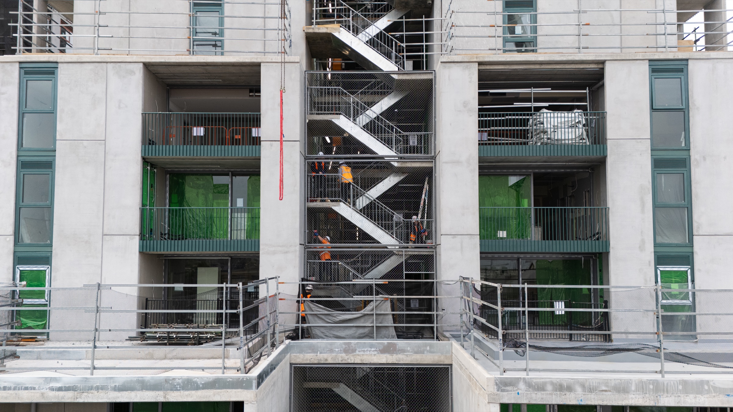 Custom mesh screens installed at Assemble Coburg